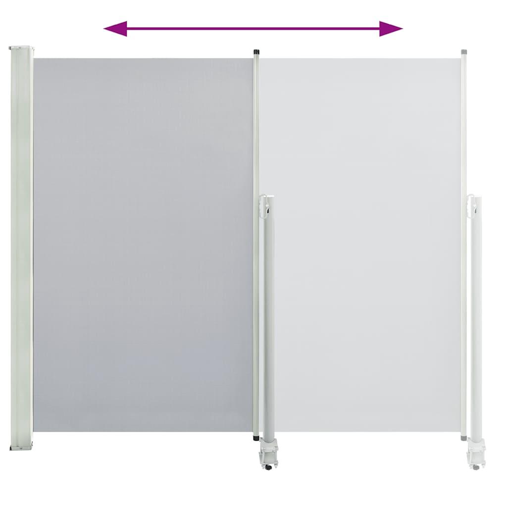 Patio Retractable Side Awning 160 x 300 cm Grey