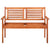 2-Seater Garden Bench 120 cm Solid Eucalyptus Wood