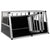 Dog Cage with Double Door 89x69x50 cm