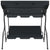 Garden Swing Bench Anthracite 170x110x153 cm