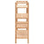 Shoe Rack Solid Walnut Wood 69x26x81 cm