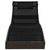 Sun Lounger with Pillow Poly Rattan Brown