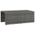 6 Piece Garden Lounge Set with Cushions Poly Rattan Grey