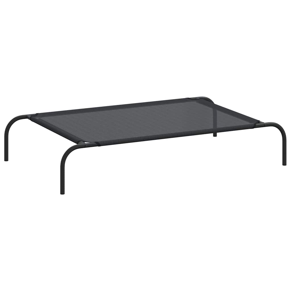 Elevated Dog Bed Black L Textilene