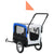 2-in-1 Pet Bike Trailer & Jogging Stroller Grey and Blue