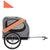 Pet Bike Trailer Orange and Grey