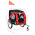 Pet Bike Trailer Red and Black