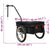 Bike Trailer/Hand Wagon 155x60x83 cm Steel Black