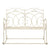 Garden Bench 104 cm Iron Antique White