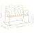 Garden Bench 104 cm Iron Antique White