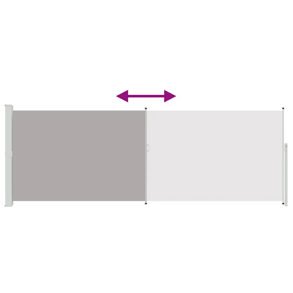 Retractable Side Awning 160 x 500 cm Grey