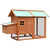 Chicken Cage Solid Pine & Fir Wood 170x81x110 cm