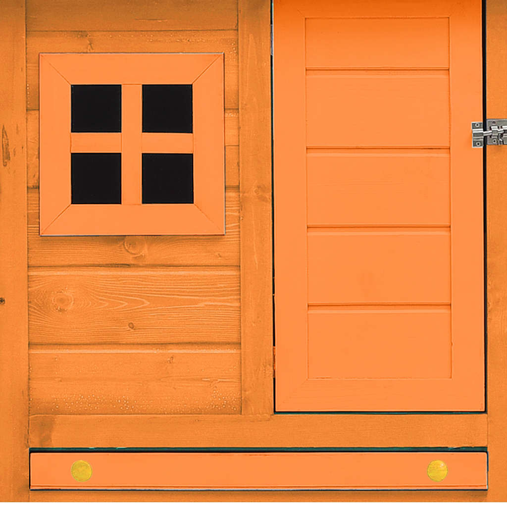 Chicken Cage Solid Pine & Fir Wood 170x81x110 cm