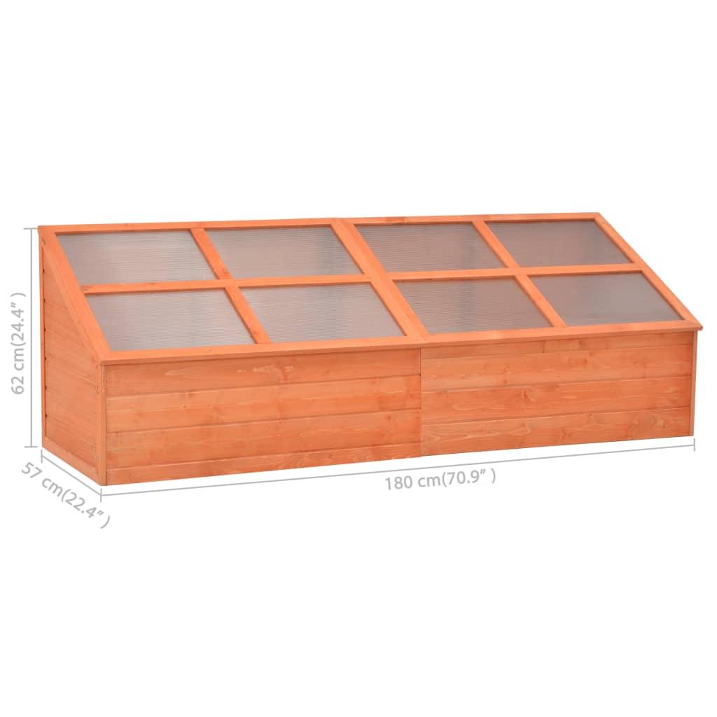 Greenhouse Wood 180x57x62 cm