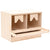 Chicken Laying Nest 2 Compartments 63x40x45 cm Solid Pine Wood
