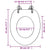 WC Toilet Seat with Soft Close Lid MDF Dolphins Design