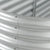 Garden Raised Bed 400x80x44 cm Galvanised Steel Silver