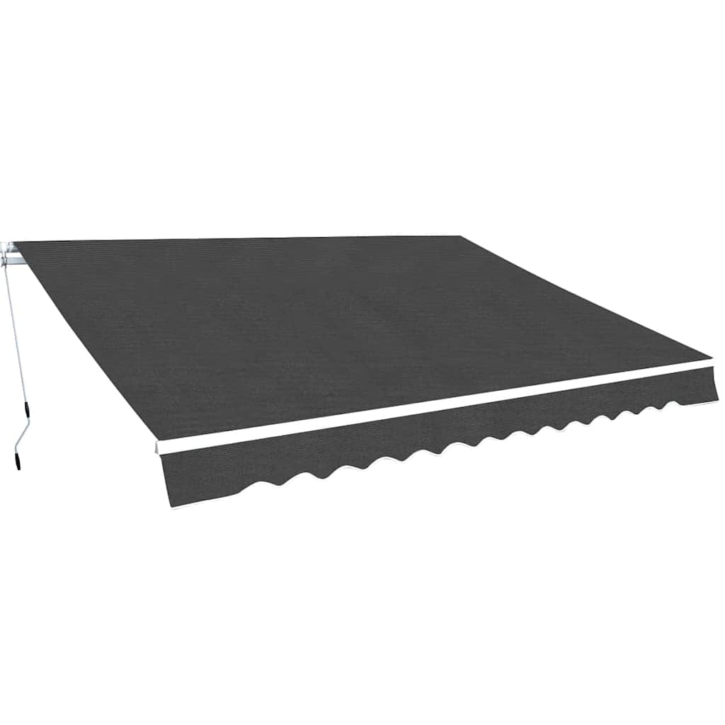 Manual Awning 5 x 3 m Anthracite 100% Polyester
