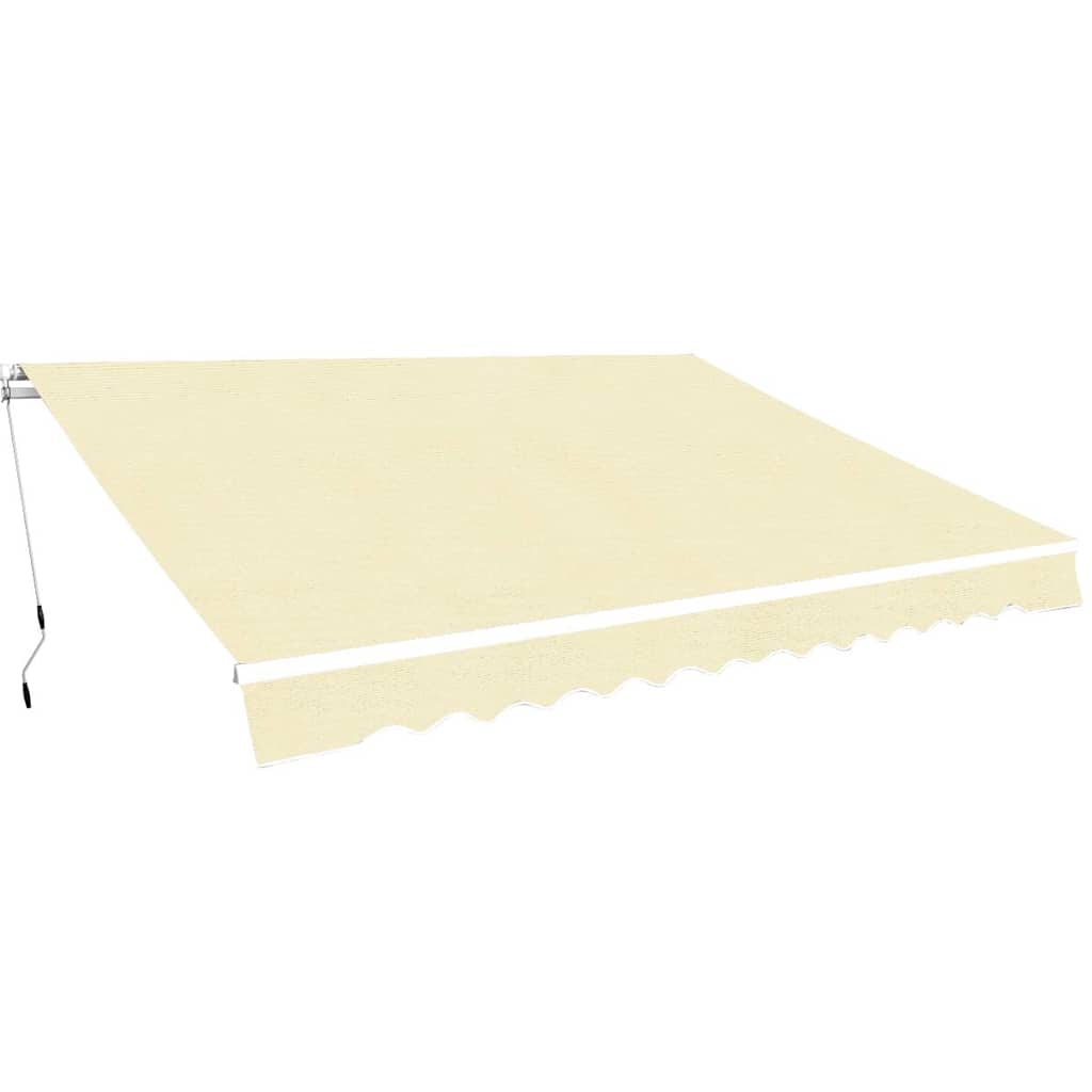 Manual Awning 4 x 3 m Cream 100% Polyester