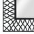 Garden Wall Mirror Arched 50x80 cm Black