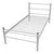Bed Frame without Mattress Grey Metal King Single Size