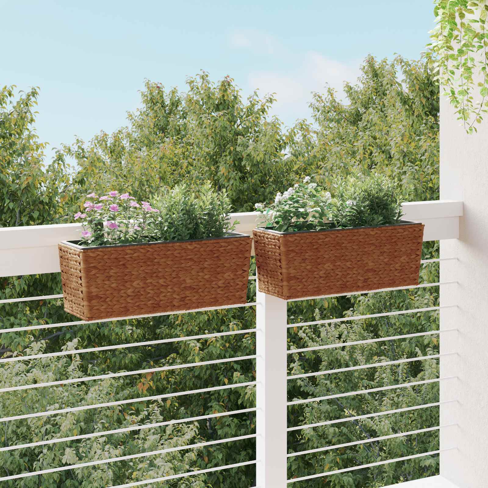 Planters 2 pcs Water Hyacinth Brown
