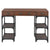 Desk with 3 Drawers 110x50x78 cm Solid Fir Wood
