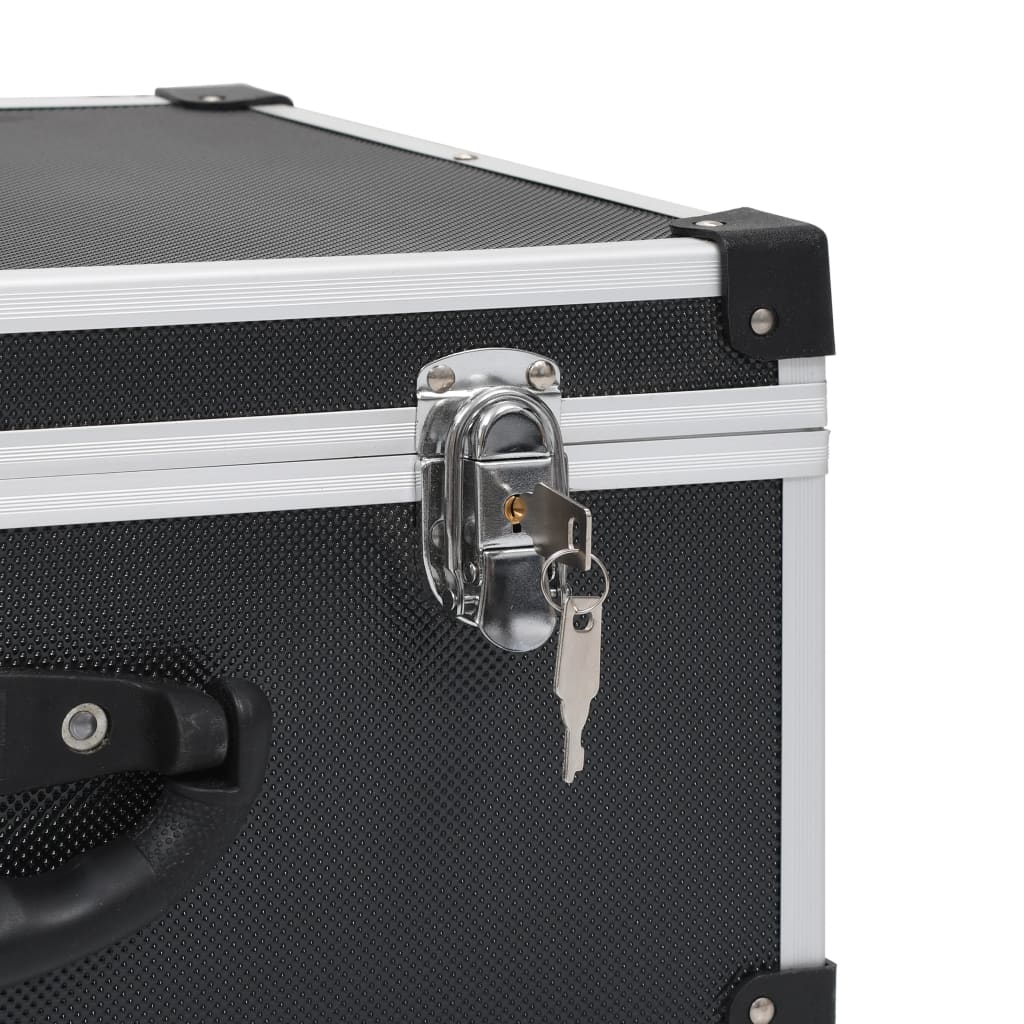 CD Case for 60 CDs Aluminium ABS Black