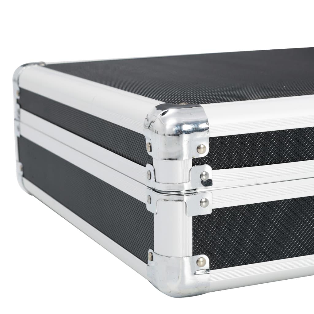 Gun Case Black 118x38x12 cm Aluminium