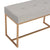 Bench 80 cm Grey Velvet