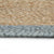 Handmade Rug Jute with Olive Green Border 150 cm