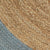 Handmade Rug Jute with Olive Green Border 150 cm