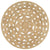 Handmade Rug Braided Jute 120 cm