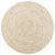 Handmade Rug Jute White and Natural 120 cm