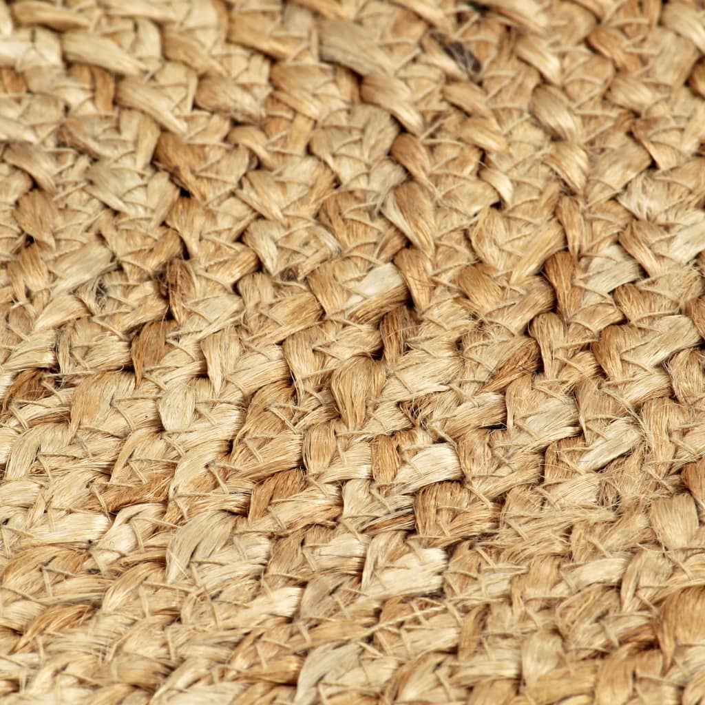 Placemats 4 pcs Plain Natural 38 cm Round Jute
