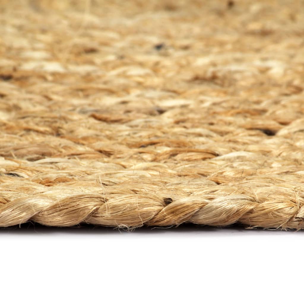 Placemats 4 pcs Plain Natural 38 cm Round Jute