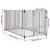Outdoor Dog Kennel 100x200x100 cm