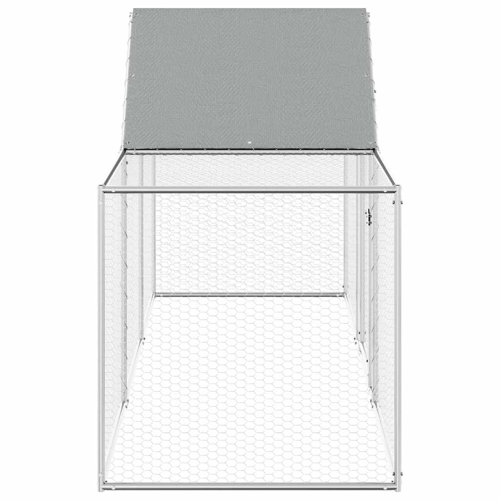 Chicken Coop 3x1x1.5 m Galvanised Steel