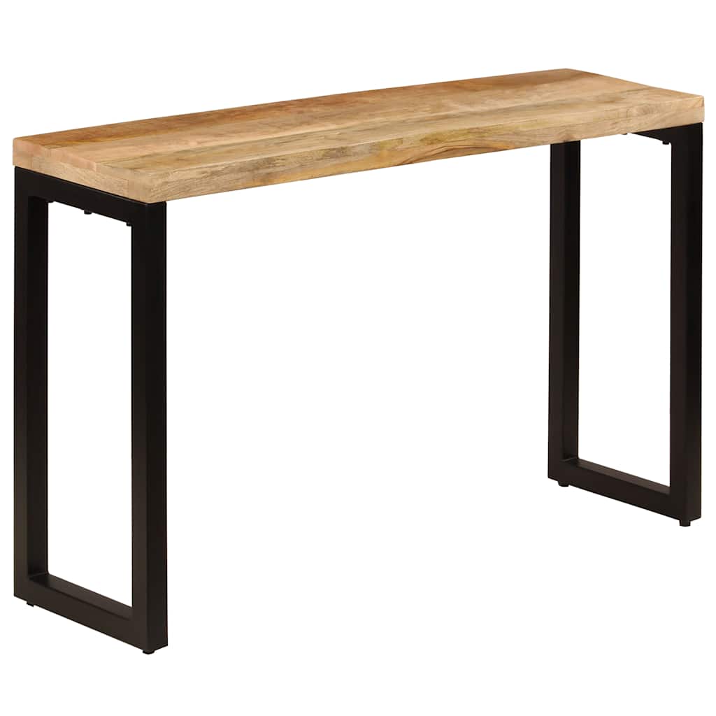 Console Table 120x35x76 cm Solid Wood Mango and Steel