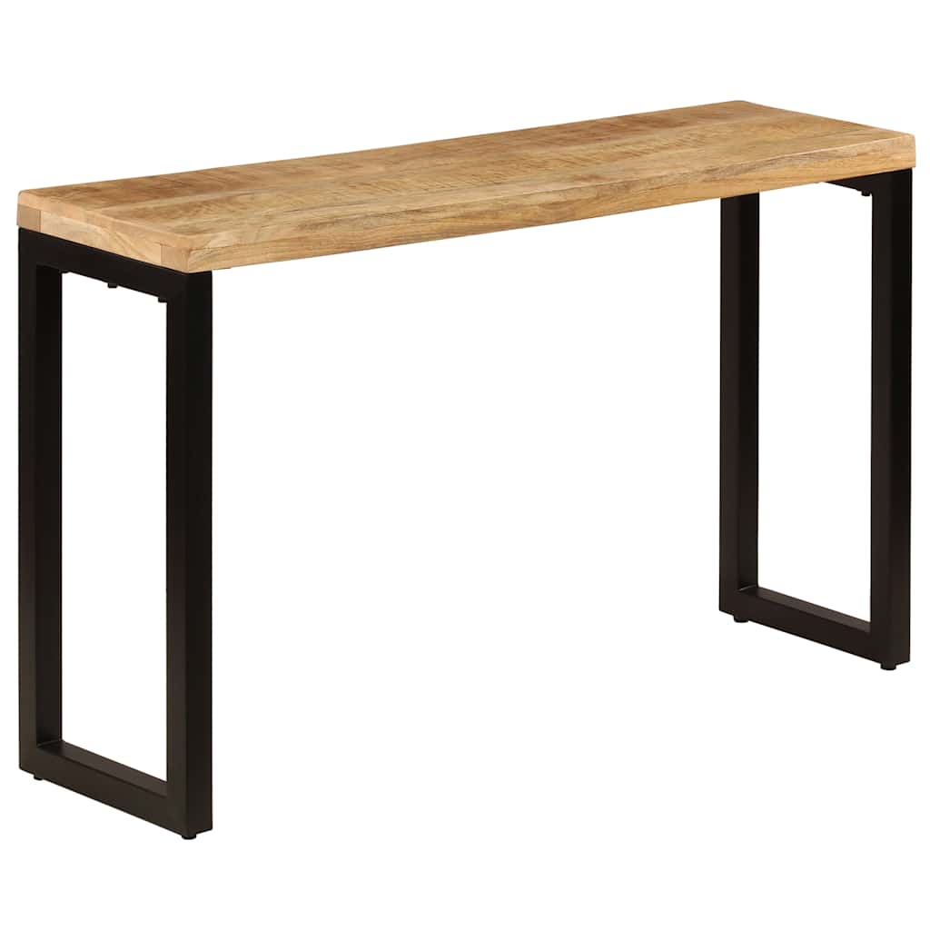 Console Table 120x35x76 cm Solid Wood Mango and Steel