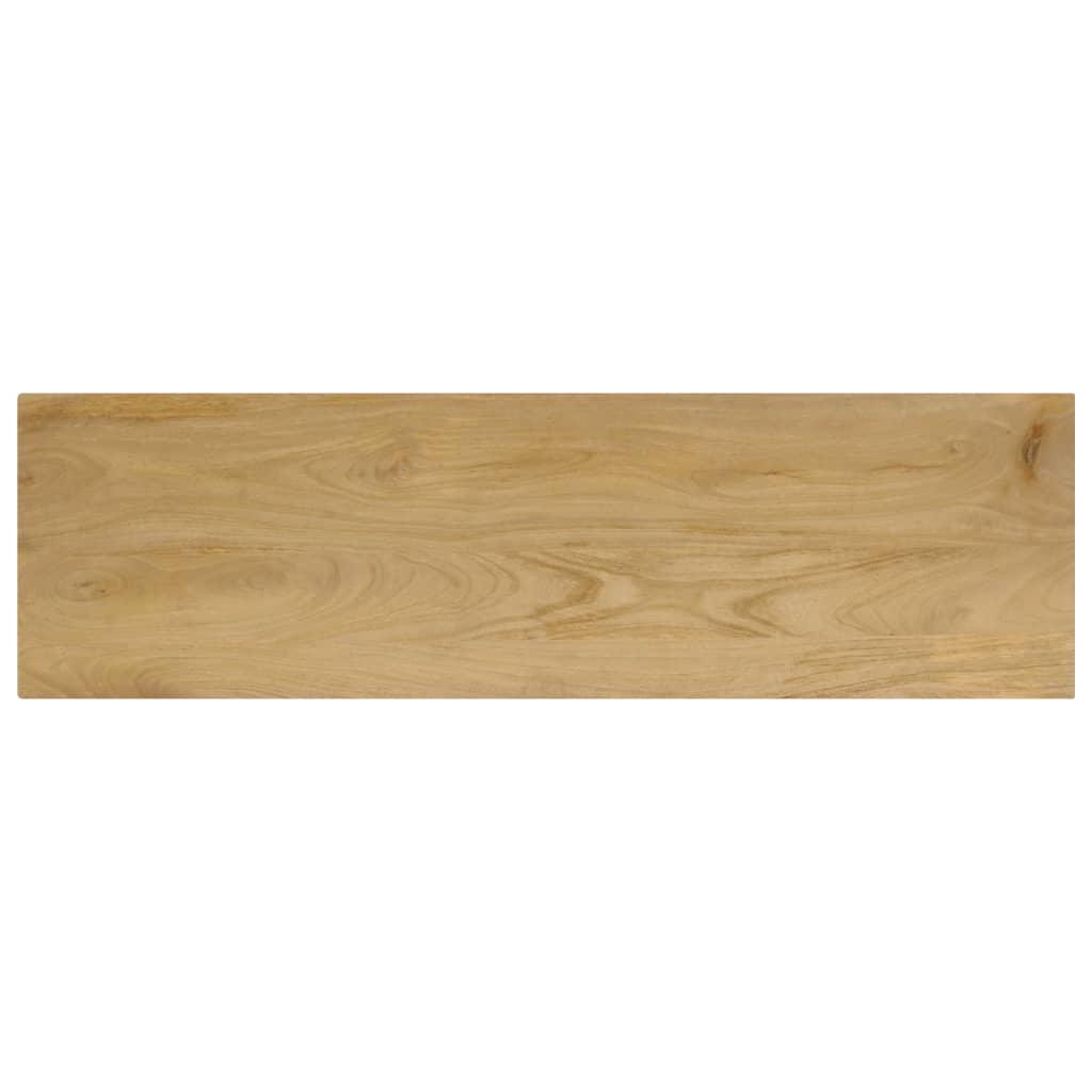Console Table 120x35x76 cm Solid Wood Mango and Steel