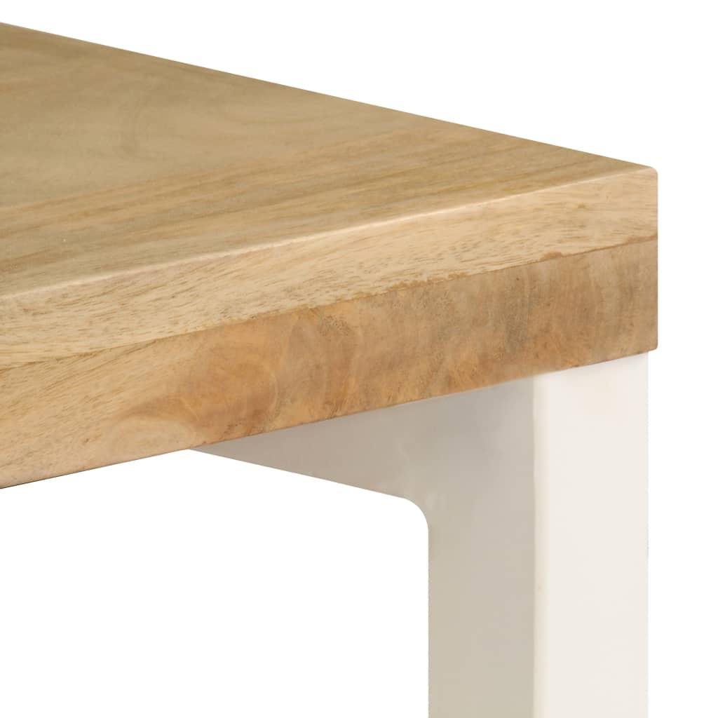 Console Table 120x35x76 cm Solid Wood Mango and Steel