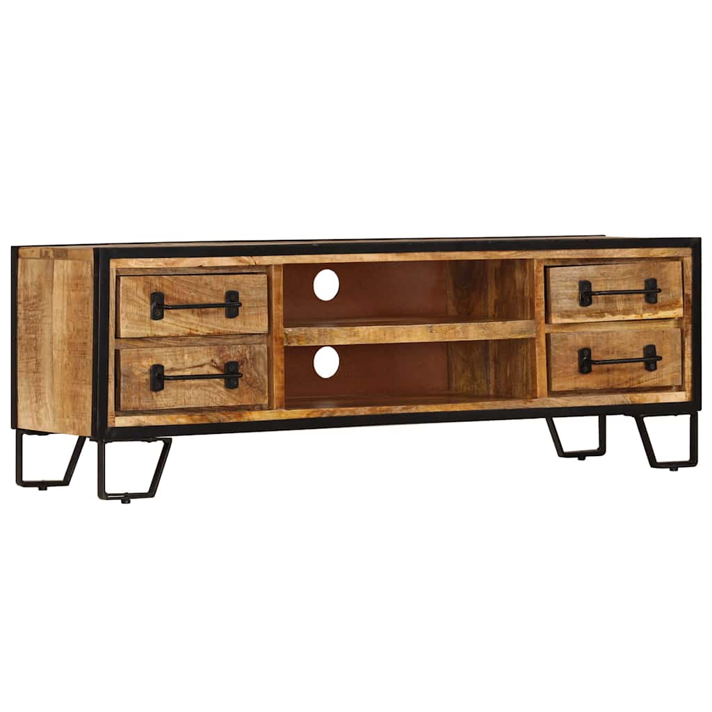 TV Cabinet with Drawers 120x30x40 cm Solid Mango Wood