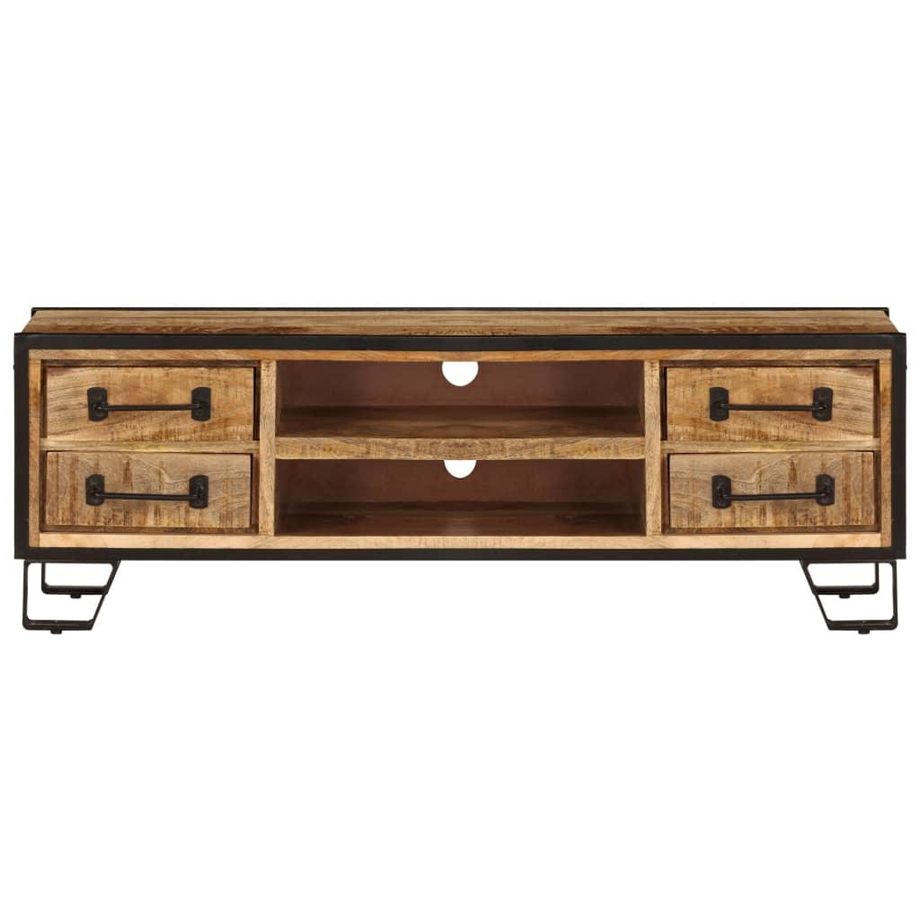 TV Cabinet with Drawers 120x30x40 cm Solid Mango Wood