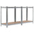 4-Layer Storage Shelf Silver Steel&Engineered Wood