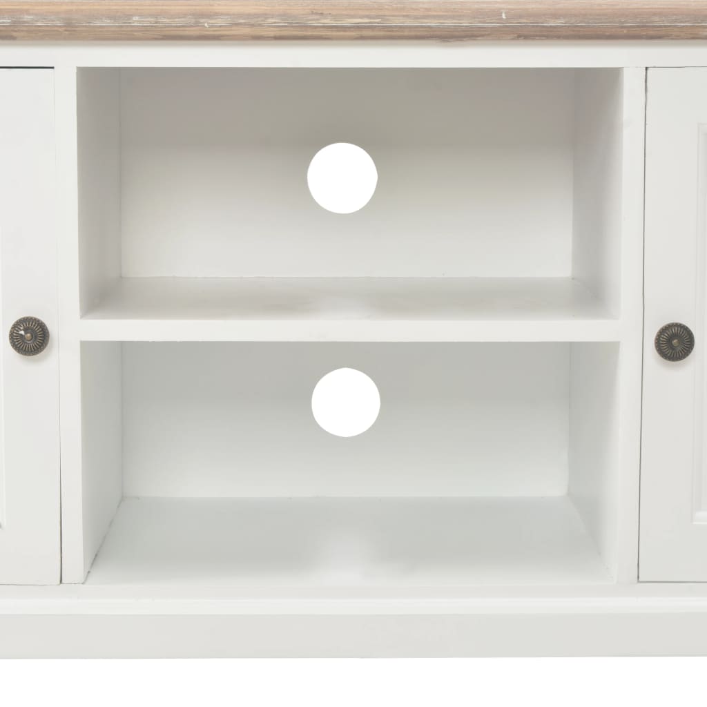 TV Cabinet White 120x30x40 cm Wood