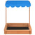 Sandbox with Adjustable Roof Fir Wood Blue UV50