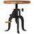 Side Table 45x(45-62) cm Solid Reclaimed Wood and Cast Iron
