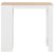 Bar Table with Shelf White 110x50x103 cm