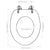 Toilet Seats with Lids 2 pcs MDF White